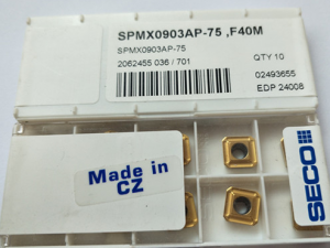 山高原装铣削刀片SPMX070304-75 F40M瑞典山高刀具代理
