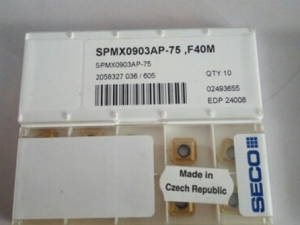 山高原装铣刀片SPMX0602AP-75 HX瑞典山高铣削刀片
