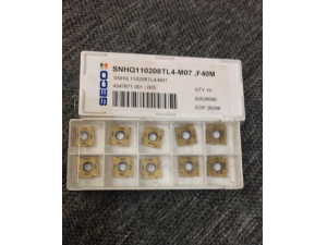 正宗山高铣刀片SNHQ120504TR4-M07 F40M全新山高铣削刀具
