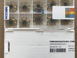 瑞典山高刀具代理ONEU050410ZZTN4-M10 MP2500铣刀片 山高刀片