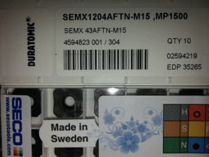 数控刀片 山高刀具代理,SEEX1204AFTN-ME11 T350M,全新山高刀片